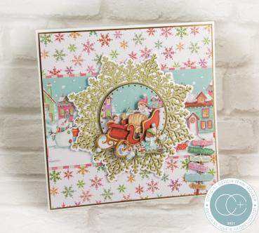 Craft Consortium Made by Elves Sleigh Clear Stamps 