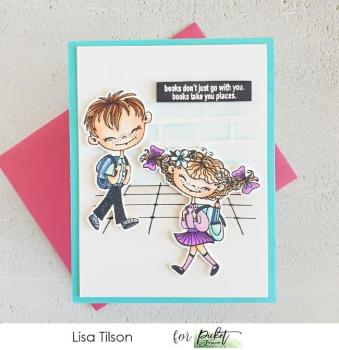 Picket Fence Studios Your Next Book Dear  Clear Stamps 