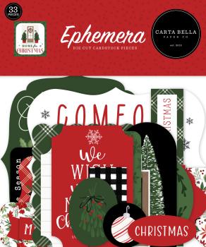 Carta Bella "Home For Christmas" Ephemera - Stanzteile