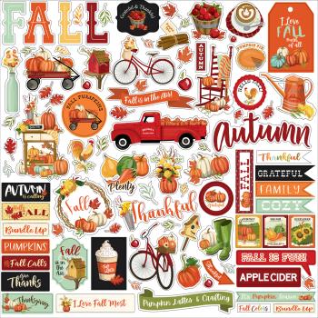 Carta Bella "Welcome Autumn" 12x12" Element Stickers