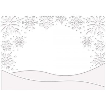 Crafters Companion -Gnomes Embossing Folder Gnome Snow Scene  - Prägefolder