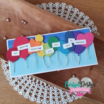 Carlijn Design Slimline Ballonnen  Cutting Dies - Stanzen