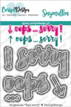 Carlijn Design Oeps Sorry  Cutting Dies - Stanzen