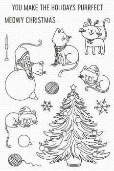 My Favorite Things Stempelset "Meowy Christmas" Clear Stamp Set