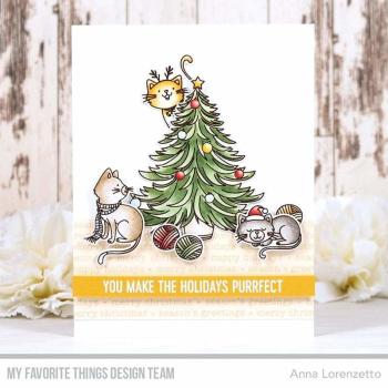 My Favorite Things Stempelset "Meowy Christmas" Clear Stamp Set