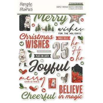 Simple Stories -  Simple Vintage Rustic Christmas - Sticker Book