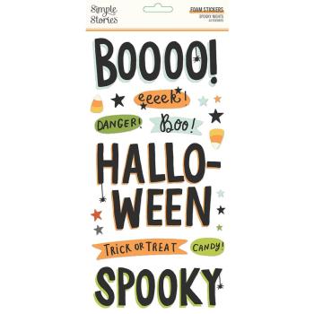 Simple Stories -  Spooky Nights  - Foam Stickers 