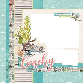 Simple Stories  Simple Pages Kit Beachy Simple Pages Kit - Bits & Pieces