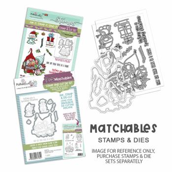 Polkadoodles Stempel "Gnome Tinsel in a Tangle" Clear Stamp-Set