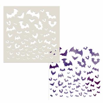 Polkadoodles Stencil Going Batty - Schablone  (PD8216)