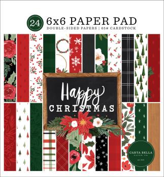 Carta Bella "Happy Christmas" 6x6" Paper Pad