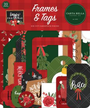 Carta Bella "Happy Christmas" Frames & Tags