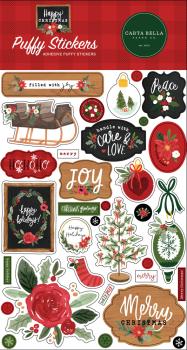 Carta Bella "Happy Christmas" Puffy Stickers