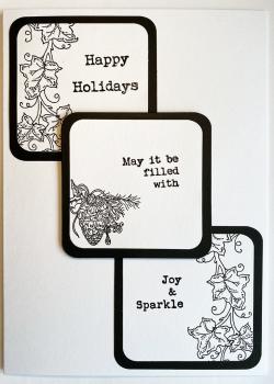 IndigoBlu "Happy Holidays" A6 Rubber Stamp