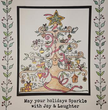 IndigoBlu "Magical Christmas Tree" A5 Rubber Stamp