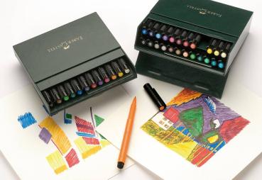 Faber Castell Drawing Pen Pitt Artist Pen Brush 24 Pieces Studiobox  24er-Set