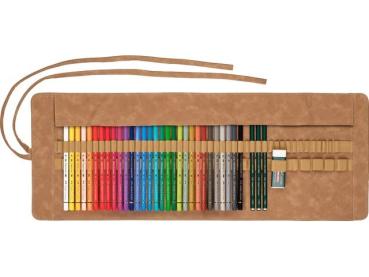 Faber Castell Polychromos Colour Pencils in Pencil Roll 