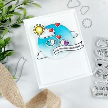 Heffy Doodle Flying High   Clear Stamps - Stempel 