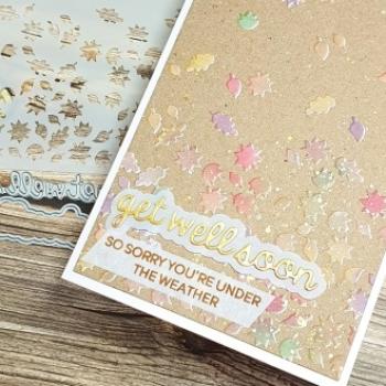 Heffy Doodle  Get Well Greetings   Clear Stamps - Stempel 