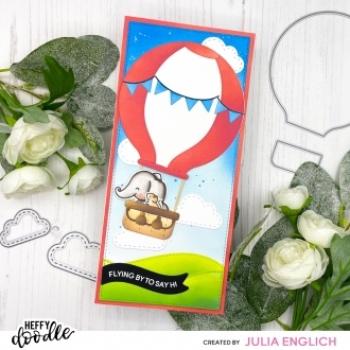 Heffy Doodle Hot Air Balloon  Cutting Dies - Stanze  