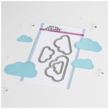 Heffy Doodle Big Stitched Clouds  Cutting Dies - Stanze  