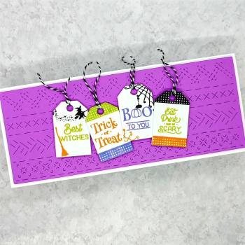 LDRS-Creative Halloween Gift Tag Stack 4x6 Inch Clear Stamps