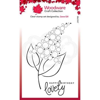 Woodware bubble Bloom Fizzie  Clear Stamps - Stempel 