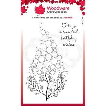 Woodware bubble Bloom Betty  Clear Stamps - Stempel 