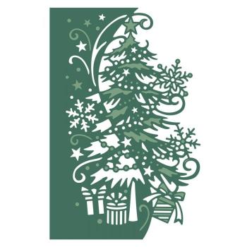 Gemini Christmas Scene Edge Traditional Christmas Tree Create-a-Card Die - Stanze - 