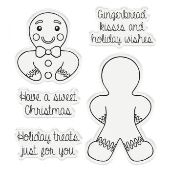 Gemini Gingerbread Wishes Stamp & Die  - Stempel & Stanze 