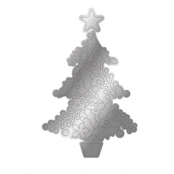 Gemini Holly Tree Stamp & Die  - Stempel & Stanze 