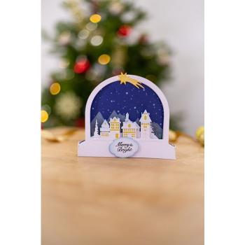 Gemini Christmas Village Dimensionals Dies  - Stanze - mit Stencil