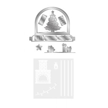 Gemini O' Christmas Tree Dimensionals Dies  - Stanze - mit Stencil