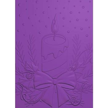 Gemini Festive Candle 3D Embossing Folder & Stencil - Prägefolder & Schablone