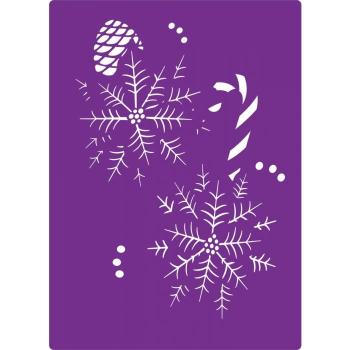 Gemini Precious Poinsettias 3D Embossing Folder & Stencil - Prägefolder & Schablone