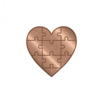 Gemini Heart Jigsaw Multi Media Dies  - Stanze - 