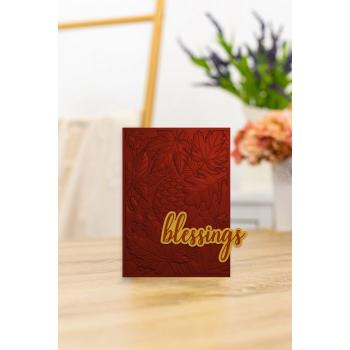 Crafters Companion -Autumn Blessings Collection 3D Embossing Folder Autumnal Foliage - Prägefolder