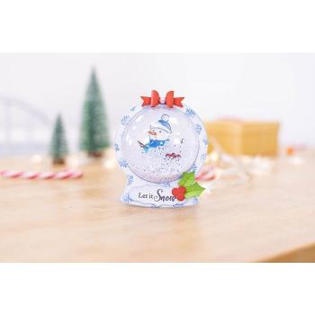 Crafters Companion -Watercolour Christmas Metal Die Elegant Snowglobe - Stanze