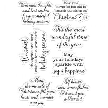 Crafters Companion - The Reindeer Collection - Hilday Season - Clear Stamps