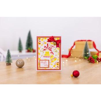 Crafters Companion -Bells are Ringing Simple Christmas  - Stencil - Schablone