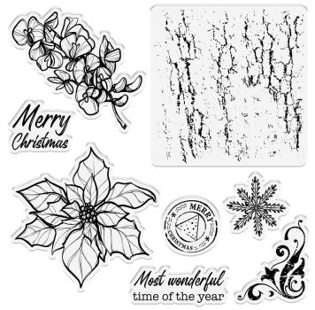 Crafters Companion - Christmas Poinsettia  - Clear Stamps