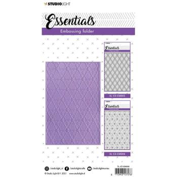 Studio Light -  Essentials 3D prägefolder Double diamond stripes Nr.06