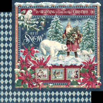 Graphic 45 "Let it Snow" 8x8" Paper Pad