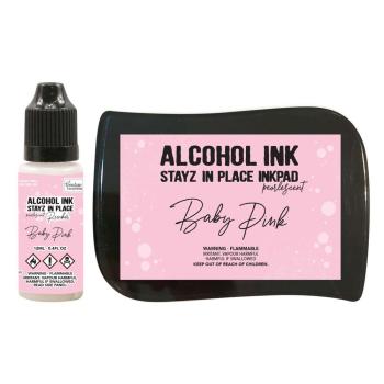 Couture Creations Stayz in Place Alcohol Ink Pearlescent -  Stempelkissen Perlglanz   Baby Pink Pad