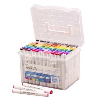 Couture Creations Twin Tip Alcohol Ink Marker Case inkl. 108 Colours