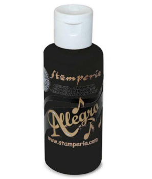 Stamperia Allegro Paint  "Black" 60ml - Acrylfarbe