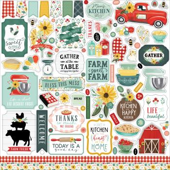 Carta Bella "Sunflower Market" 12x12" Element Stickers