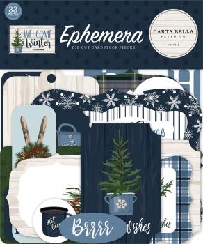 Carta Bella "Welcome Winter" Ephemera - Stanzteile