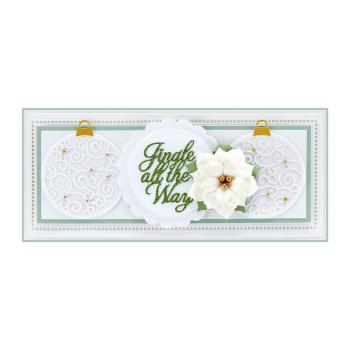 Spellbinders Die "Jingle Word Frame Etched" Stanzschablone