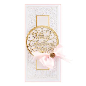 Spellbinders Die "Merry Filigree Card Builder Etched" Stanzschablone